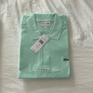 Lacoste Mens Medium Turquoise Polo